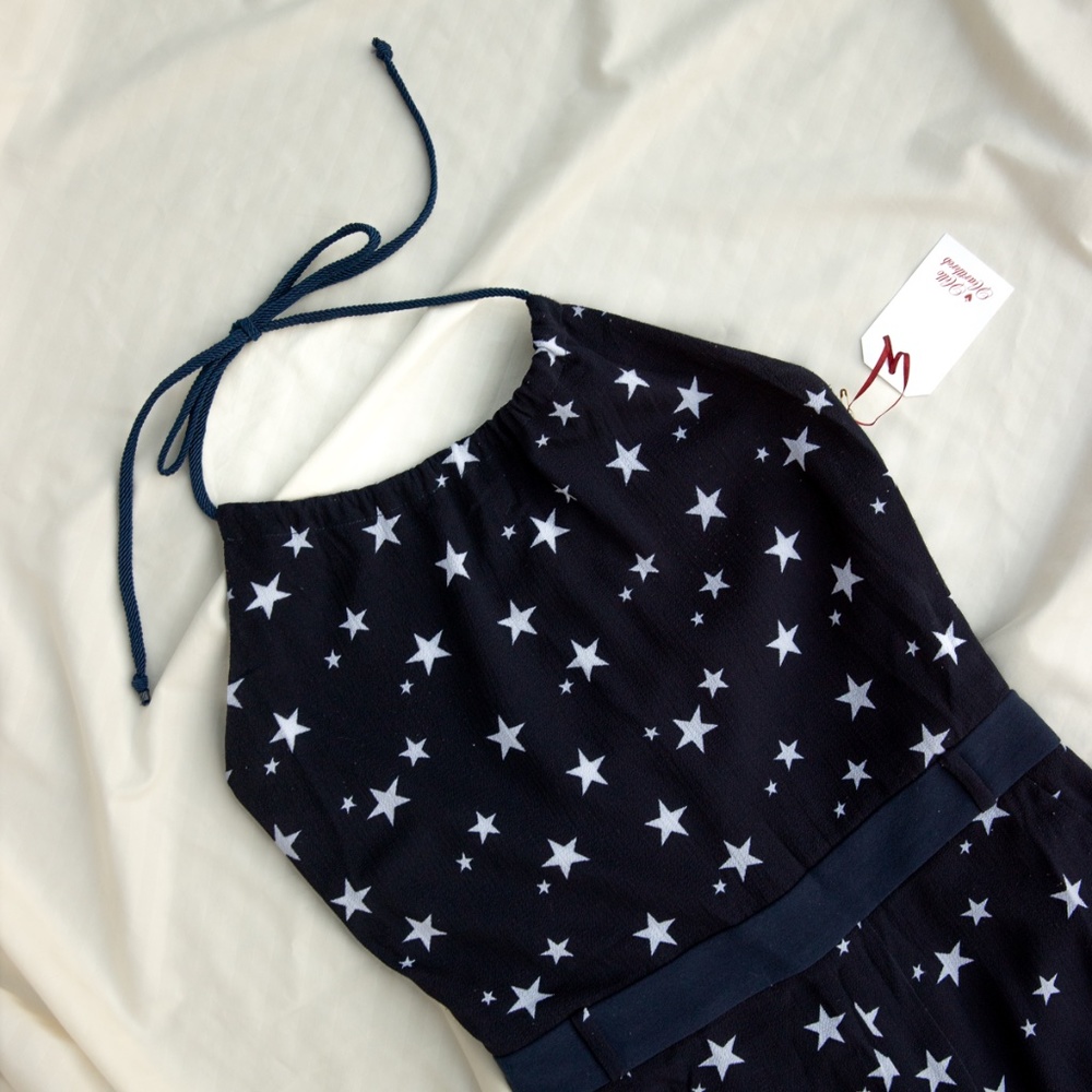 Star patterned Tie Neck jumpsuit - Picture 6 of 6